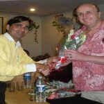 MAGICIAN DR C P YADAV WITH MAGICIAN DONALD IN UK